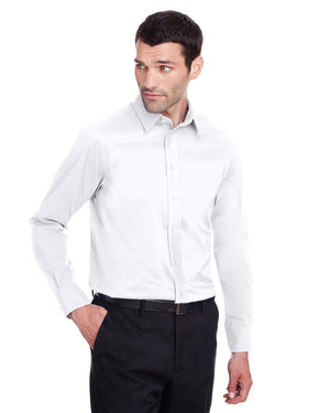 Devon & Jones Men's Crown Collection® Stretch Broadcloth Slim Fit Woven Shirt - White