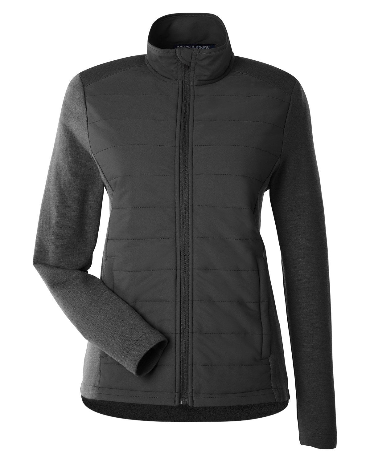 Devon & Jones New Classics® Ladies' Charleston Hybrid Jacket - Blk Melange