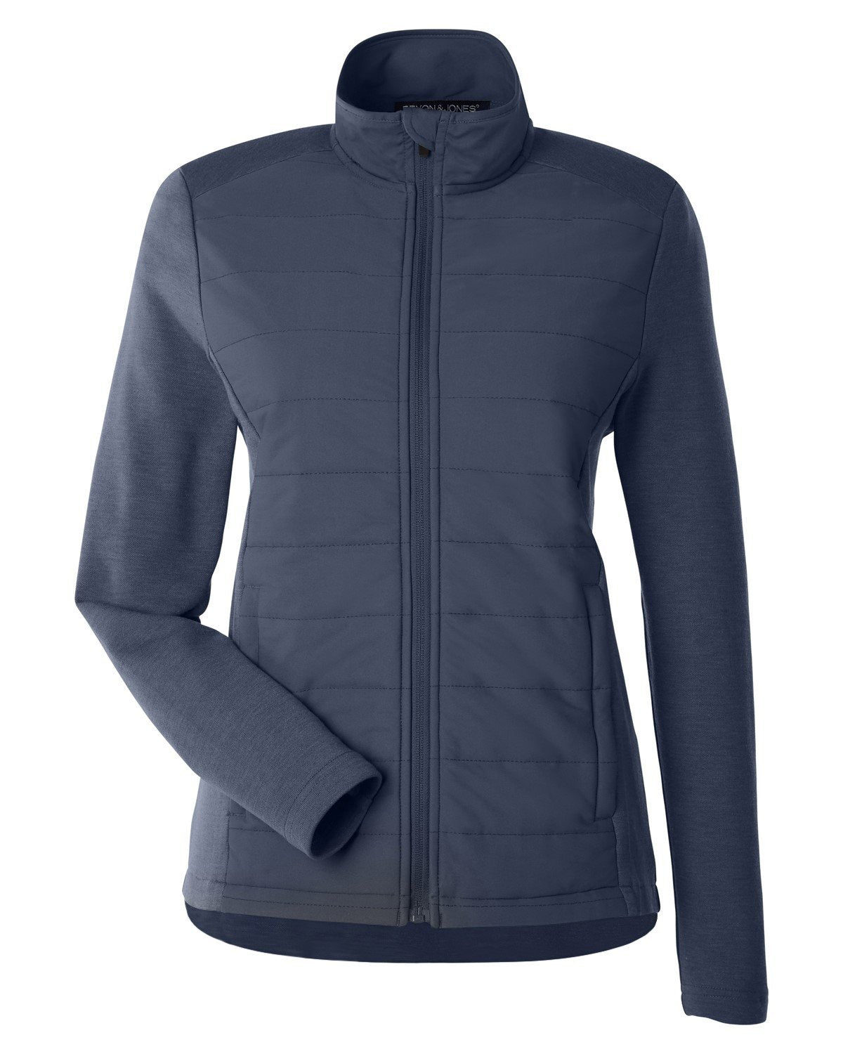 Devon & Jones New Classics® Ladies' Charleston Hybrid Jacket - Navy Melange