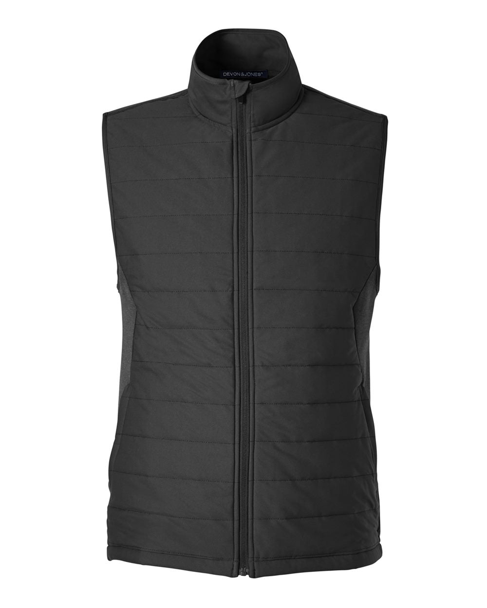 Devon & Jones New Classics® Men's Charleston Hybrid Vest - Black/ Melange Black