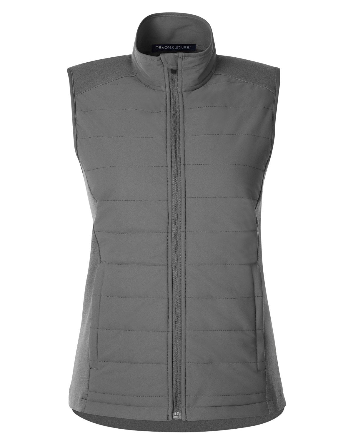 Devon & Jones New Classics® Ladies' Charleston Hybrid Vest - Grpht Mlnge
