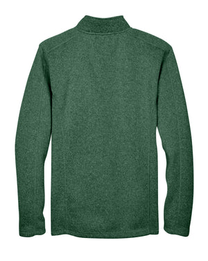 Devon & Jones Men's Bristol Full-Zip Sweater Fleece Jacket - Back