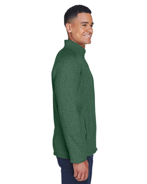 Devon & Jones Men's Bristol Full-Zip Sweater Fleece Jacket - Side