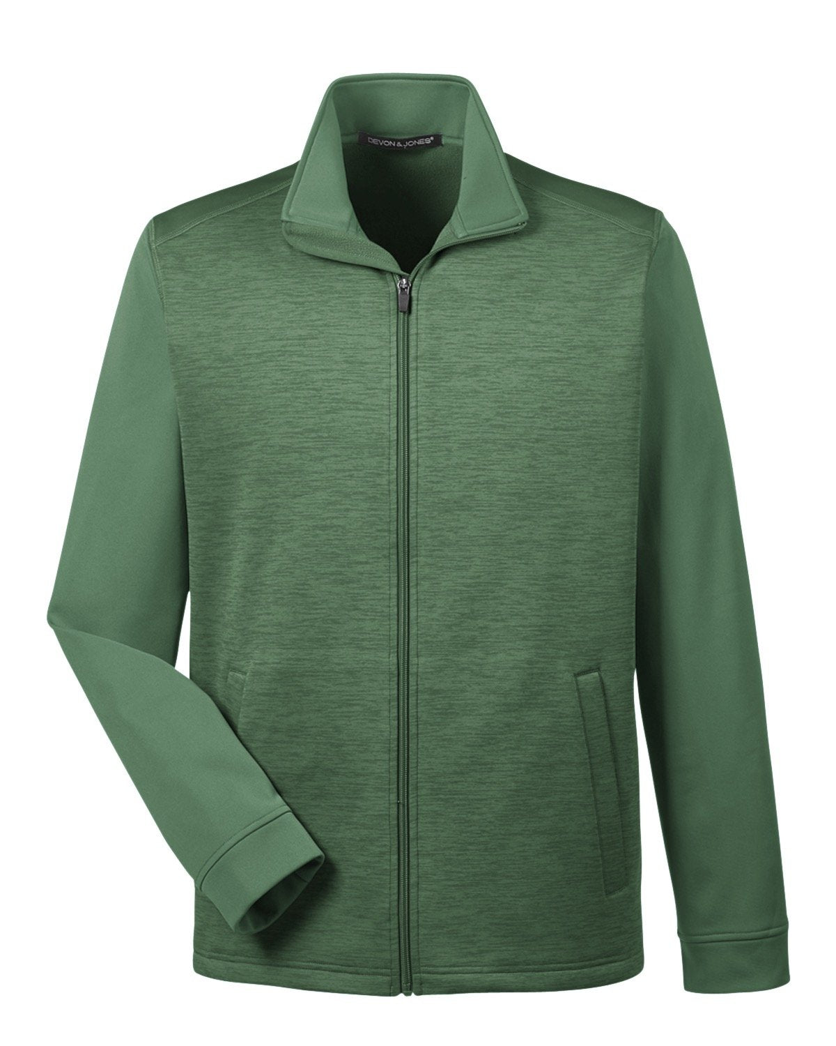 Devon & Jones Men's Newbury Colorblock Mélange Fleece Full-Zip - Zip
