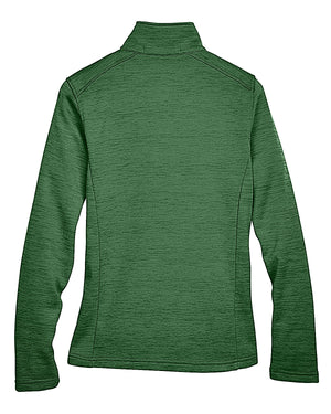 Devon & Jones Ladies' Newbury Mélange Fleece Quarter-Zip - Back