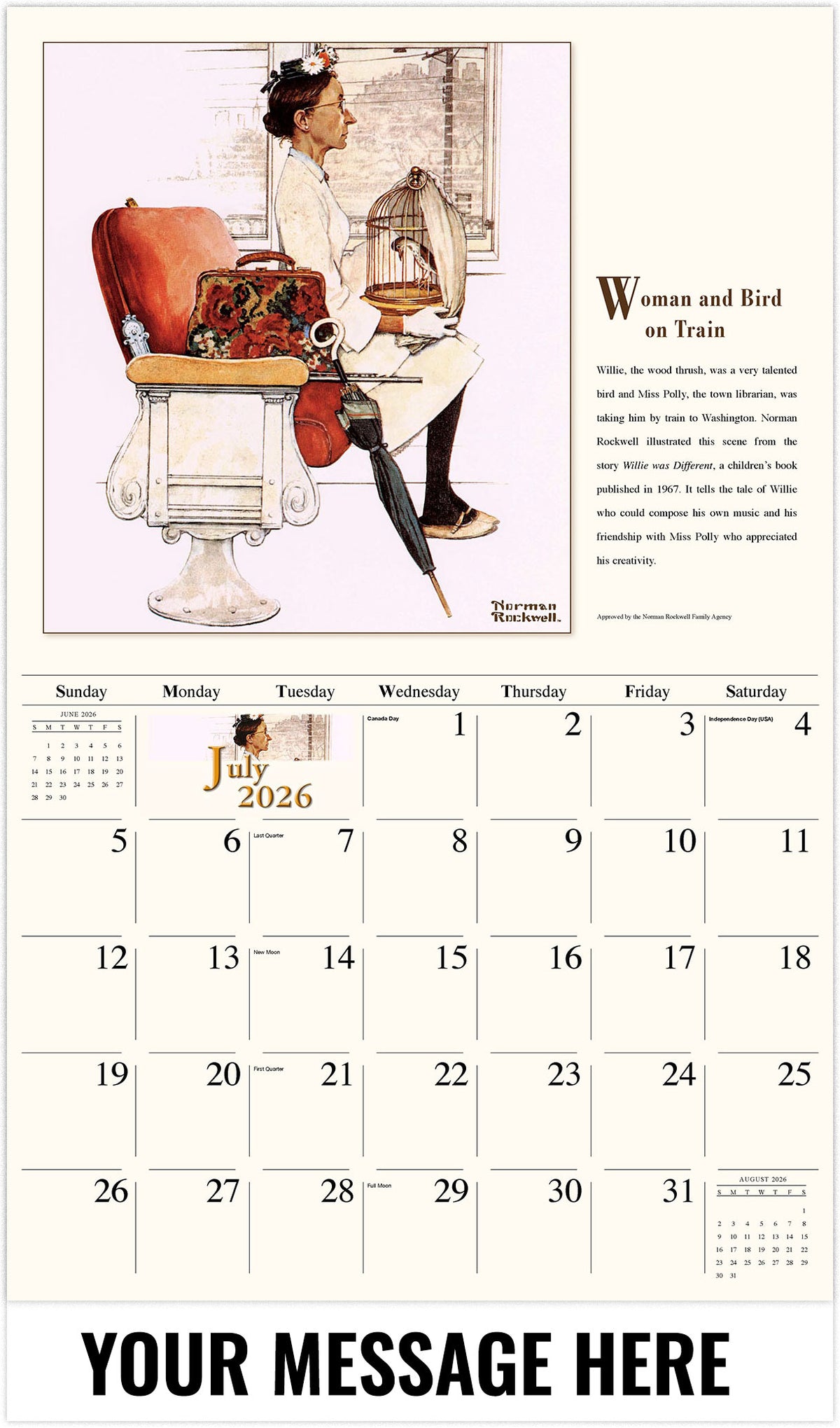 Memorable Images by Norman Rockwell Memory - 2026 Promotional Calendar