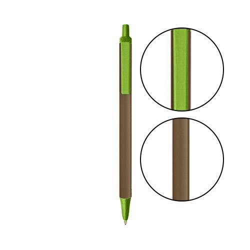 Metallic Sand BIC® Clic Stic® Pen - Metallic Sand With Metallic Green