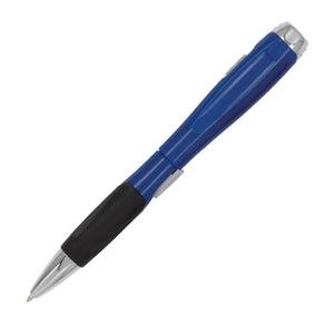 Eclipse LED Plastic Promotional Pen - Blue