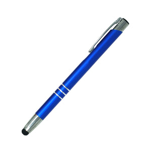 Excalibur Metal Promotional Pen with Soft Stylus - Blue