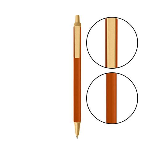 Metallic Orange BIC® Clic Stic® Pen - Metallic Orange With Cream