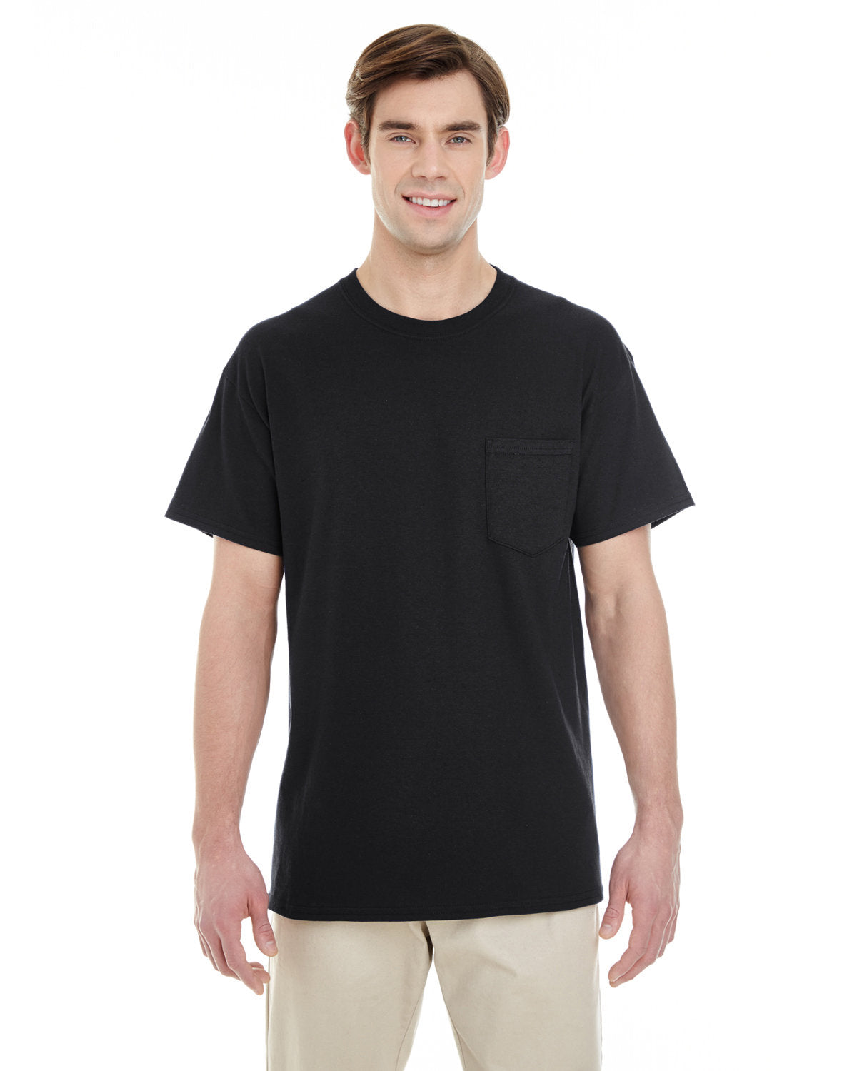 Gildan Unisex Heavy Cotton Pocket T-Shirt - Black