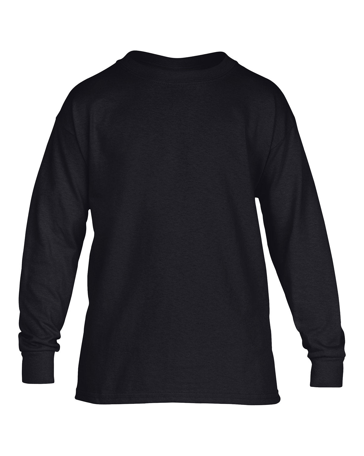 Gildan Youth Heavy Cotton™ Long-Sleeve T-Shirt - Black