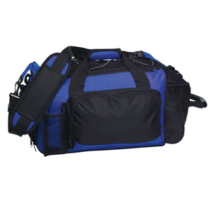 Deluxe Sports Bag - Royal Blue With Black