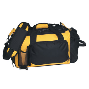 Deluxe Sports Bag - Yellow With Black