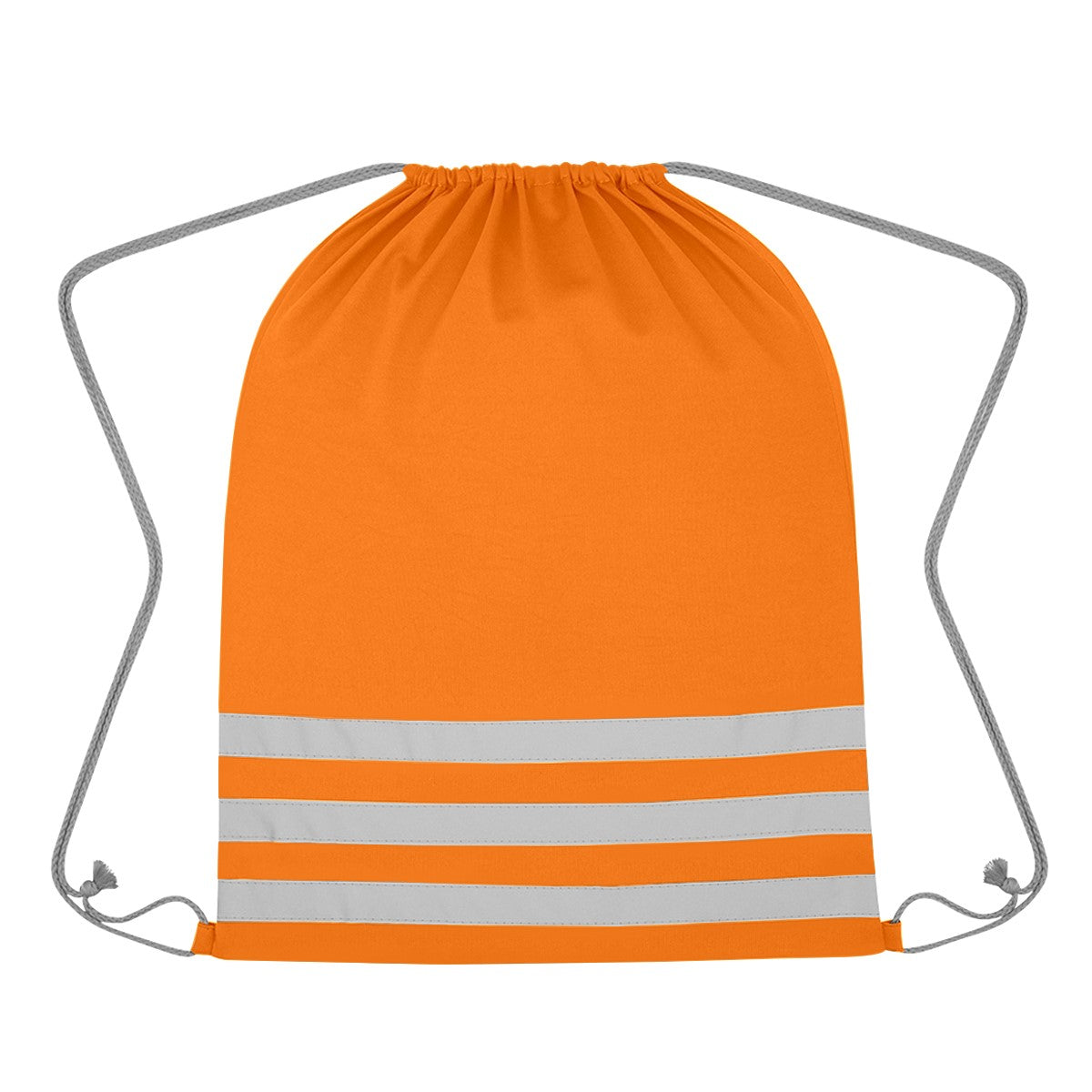 Reflective Safety Drawstring Bag - Orange