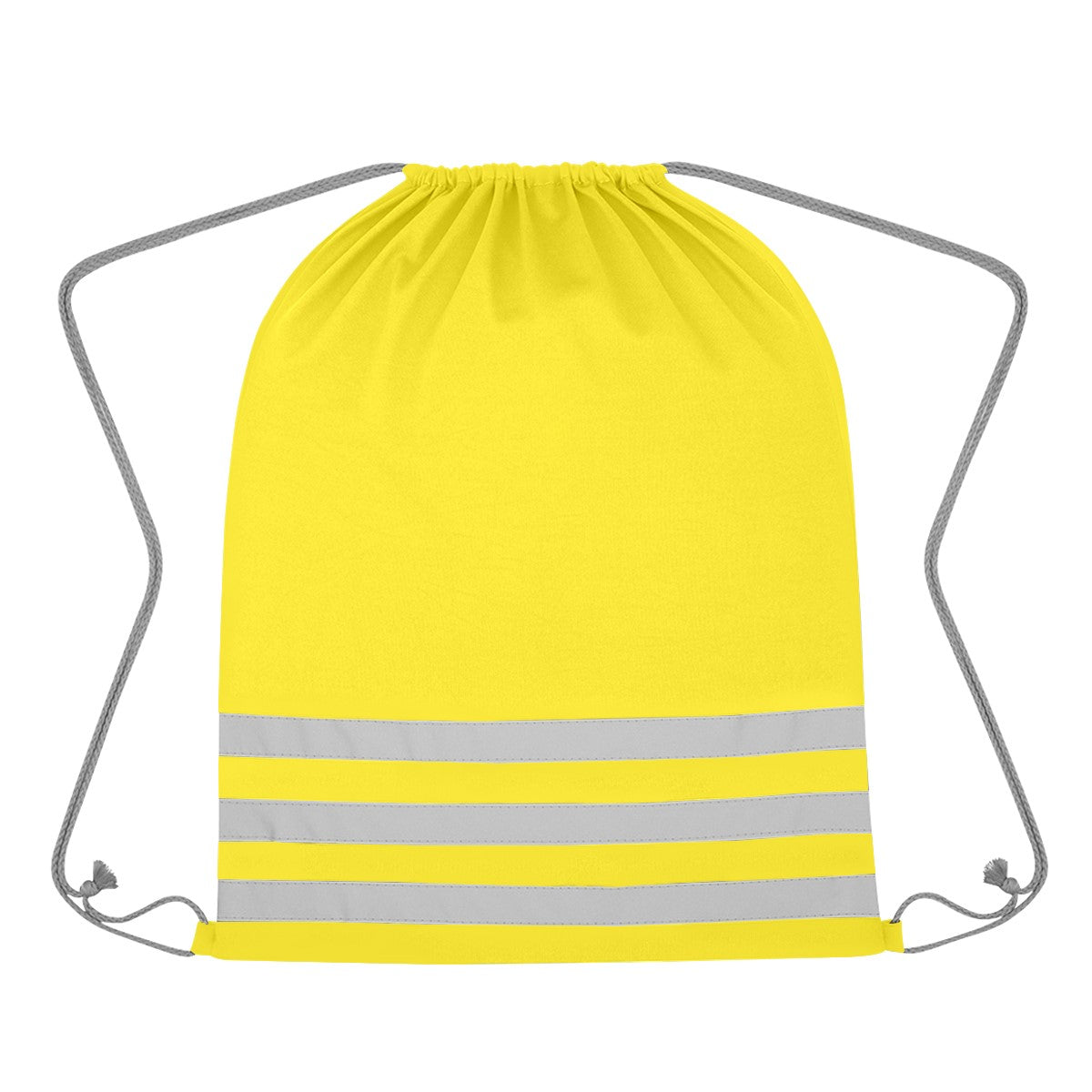 Reflective Safety Drawstring Bag - Yellow