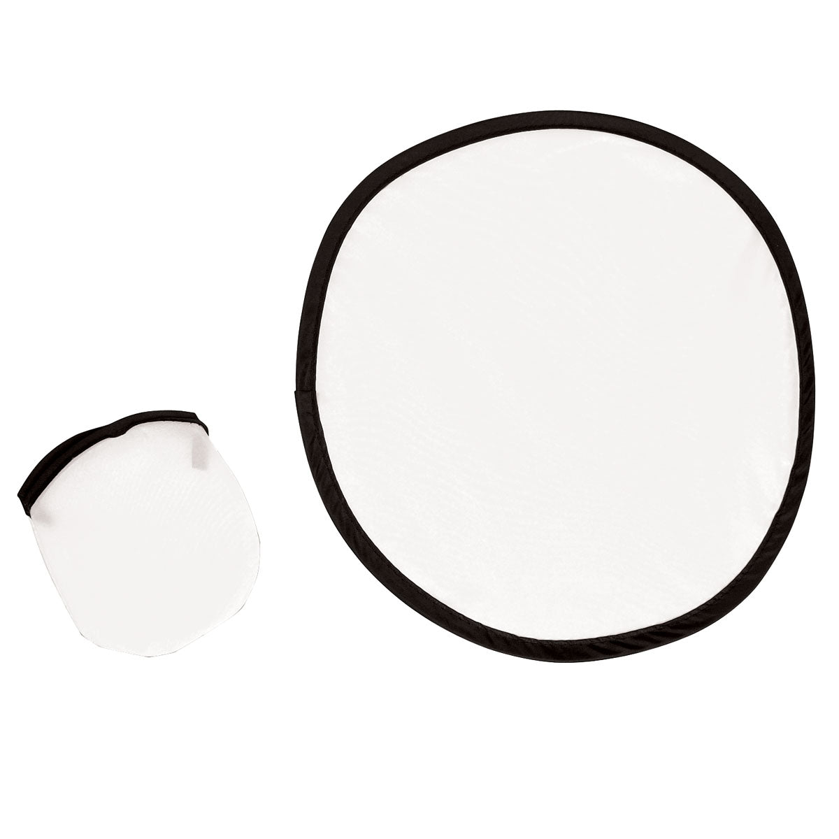 10" Flying Disk - White With Black
