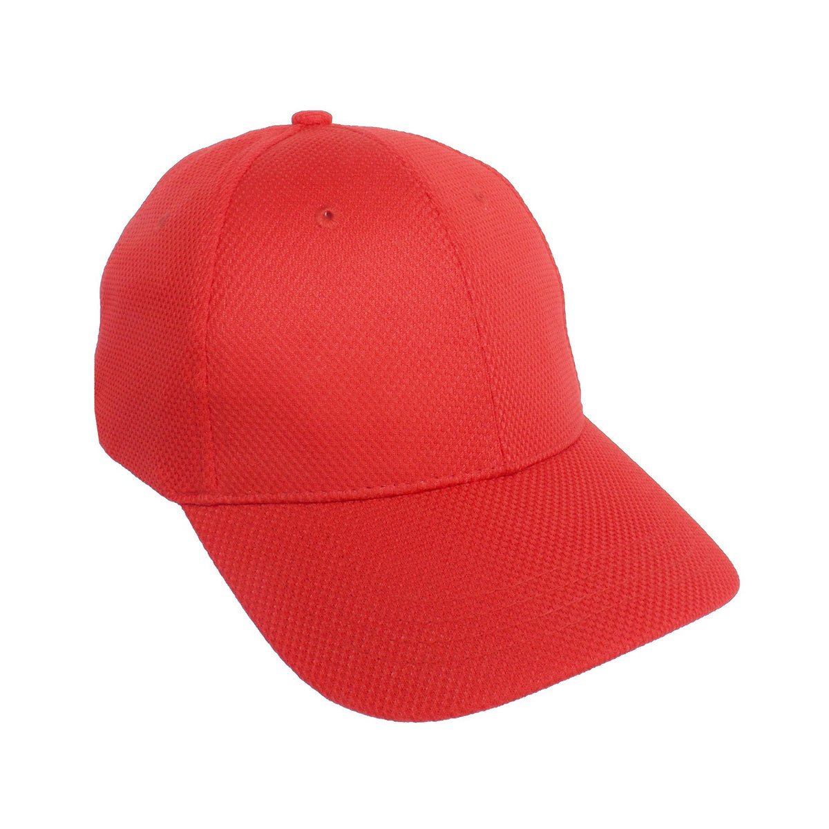 Ultra Light-Weight Diamond Weave Constructed Performance Cap - Red