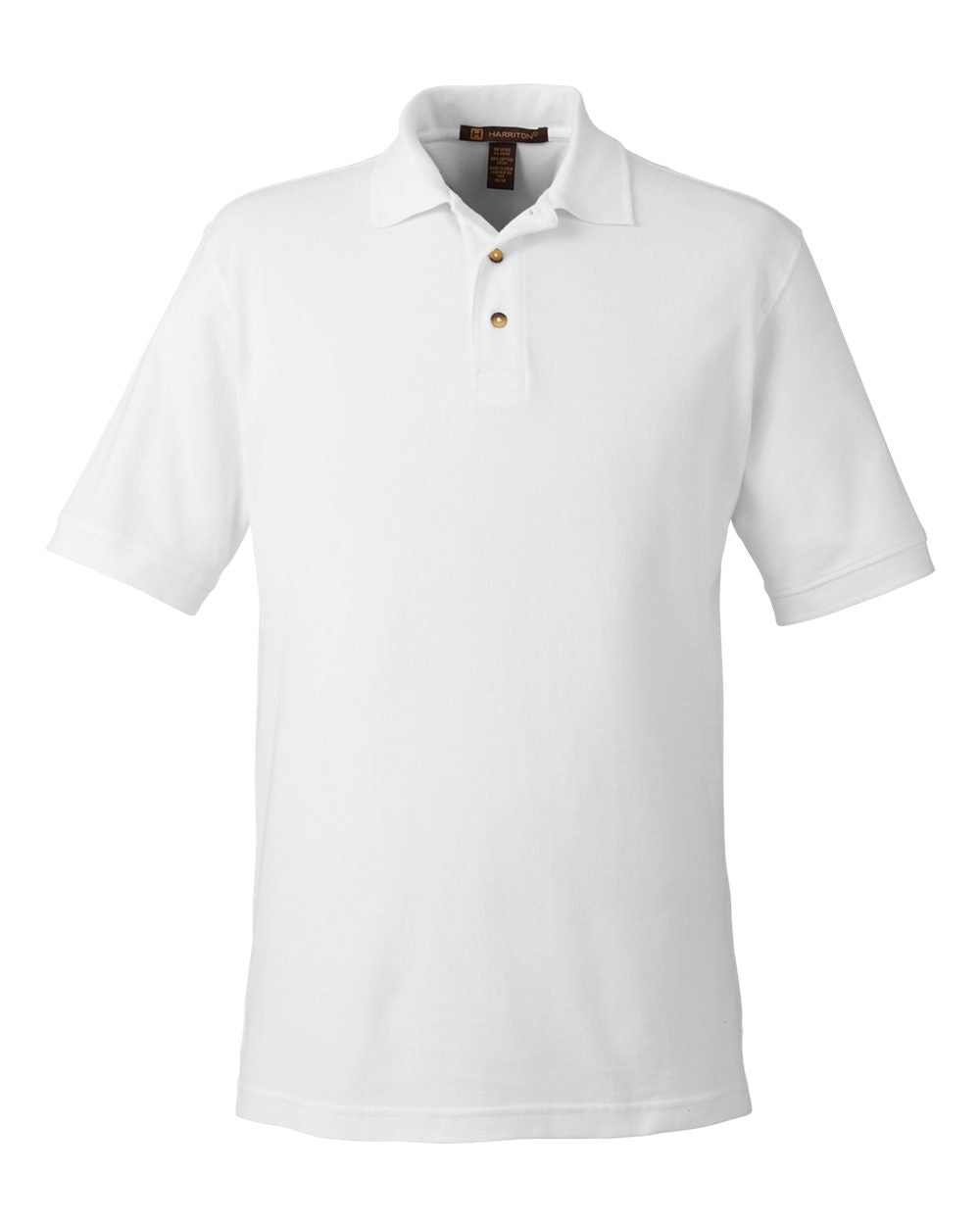 Harriton Men's 6 oz. Ringspun Cotton - White