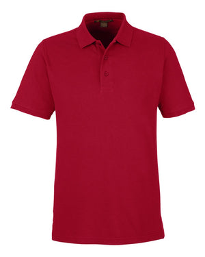 Harriton Men's Valiant Cotton Snag Protect Polo - Red