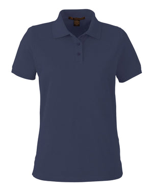 Harriton Ladies' Valiant Cotton Snag Protect Polo - Dark Navy