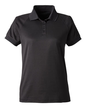 Harriton Ladies' Charge Snag and Soil Protect Polo - Black