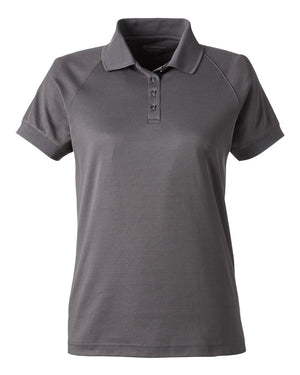 Harriton Ladies' Charge Snag and Soil Protect Polo - Dark Charcoal
