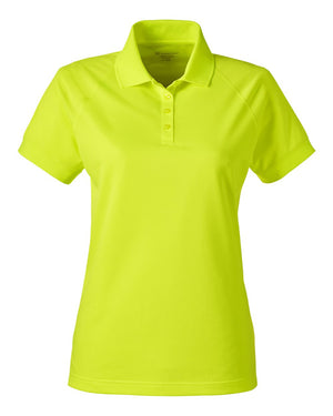 Harriton Ladies' Charge Snag and Soil Protect Polo - Safety Yellow