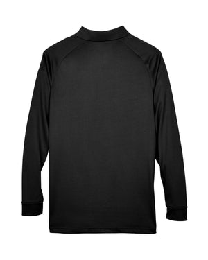 Harriton Men's Advantage Snag Protection Plus Long-Sleeve Tactical Polo - Back