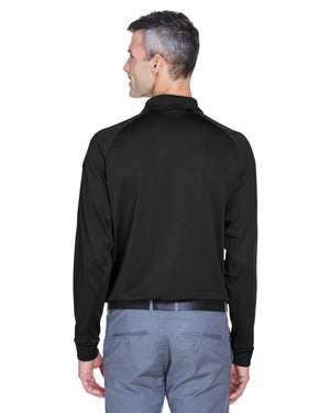 Harriton Men's Advantage Snag Protection Plus Long-Sleeve Tactical Polo - Back