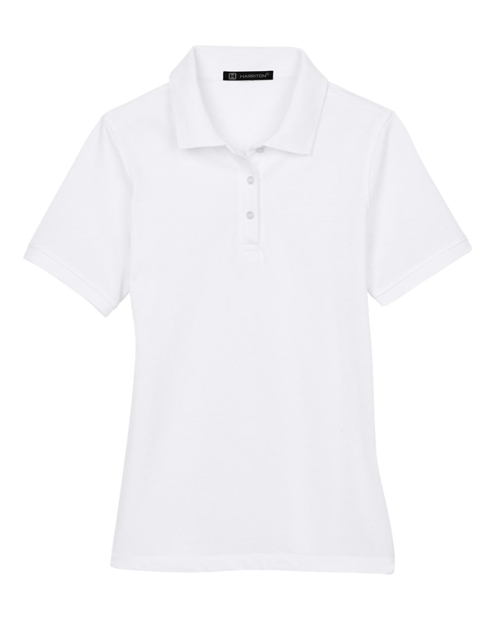 Harriton Ladies' 5.6 oz. Easy Blend - White