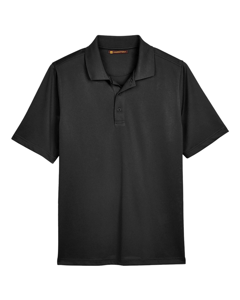 Harriton Men's Advantage Snag Protection Plus Polo - Black