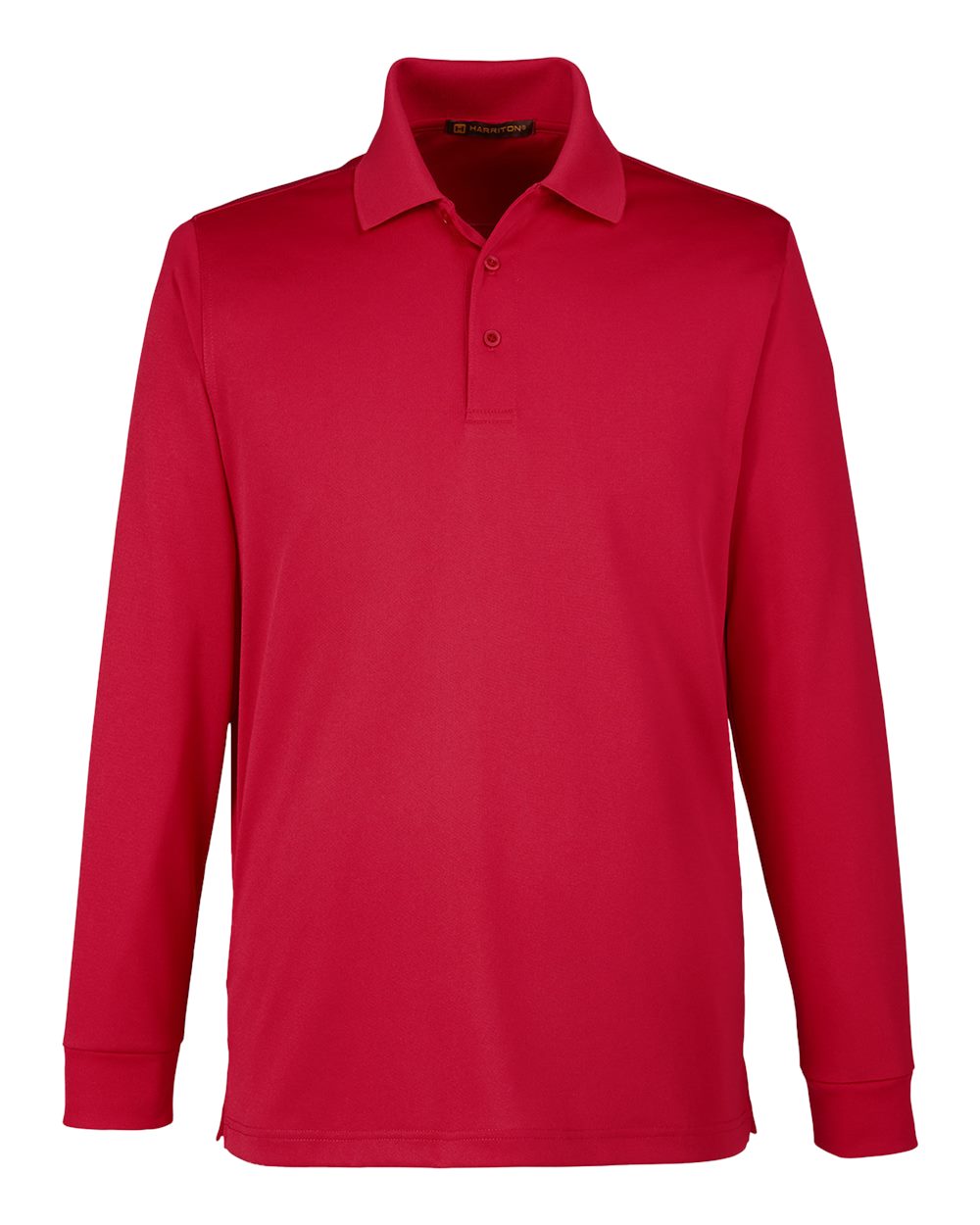 Harriton Men's Advantage Snag Protection Plus IL Long Sleeve Polo - Red