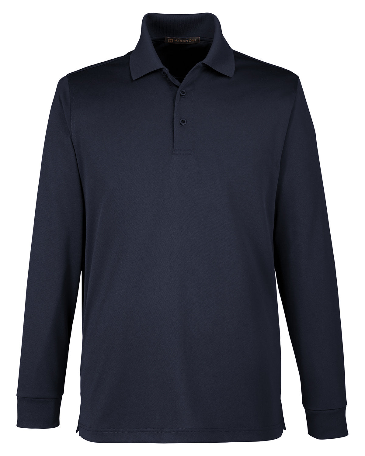 Harriton Men's Tall Advantage Long Sleeve Snag Protection Plus IL Polo - Dark Navy