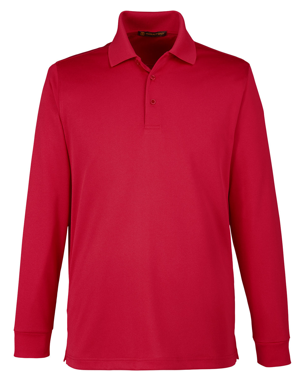 Harriton Men's Tall Advantage Long Sleeve Snag Protection Plus IL Polo - Red