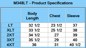 Harriton Men's Tall Advantage Long Sleeve Snag Protection Plus IL Polo - Specs