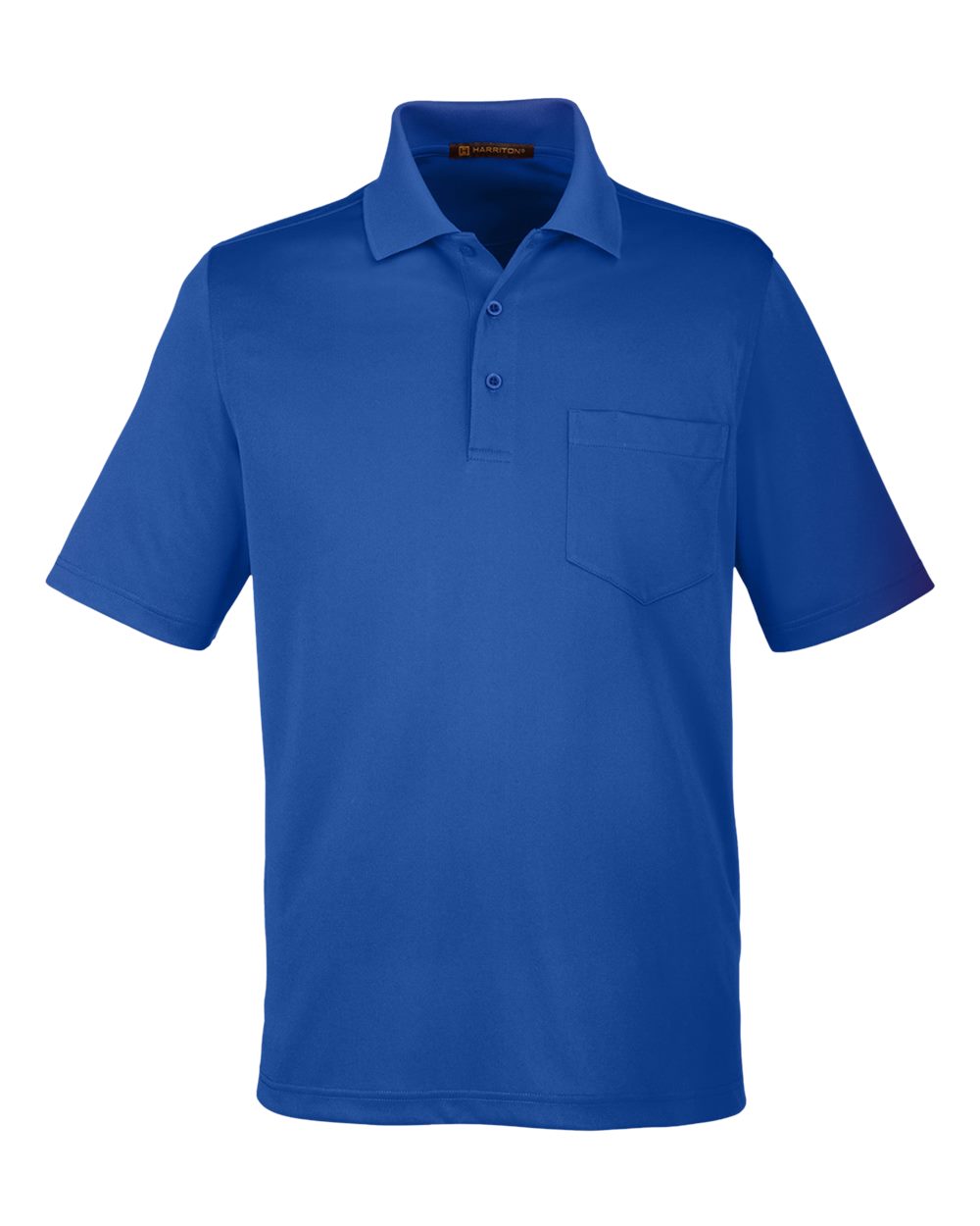 Harriton Men's Advantage Snag Protection Plus IL Pocket Polo - True Royal