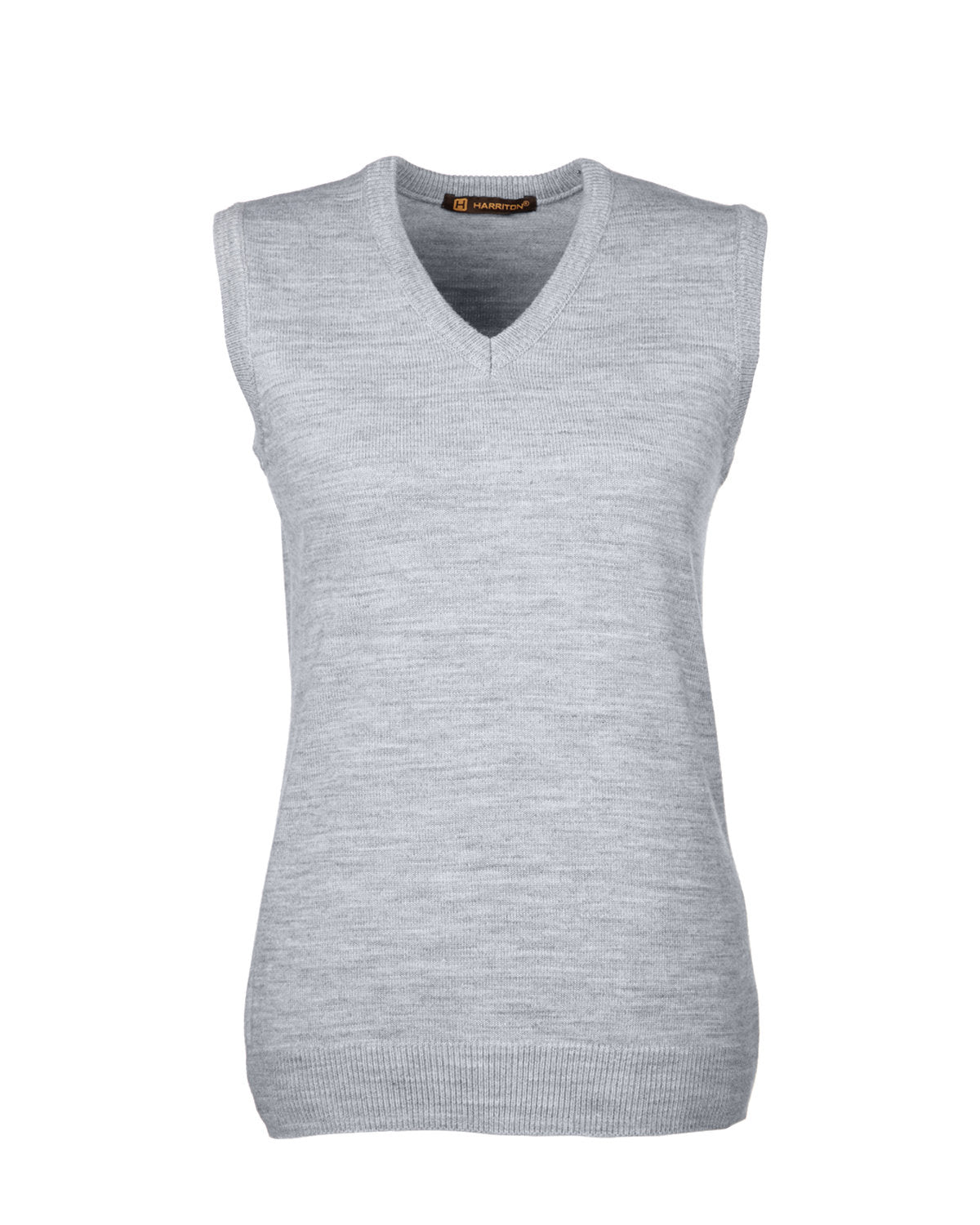 Harriton Ladies' Pilbloc™ V-Neck Sweater Vest - Grey Heather