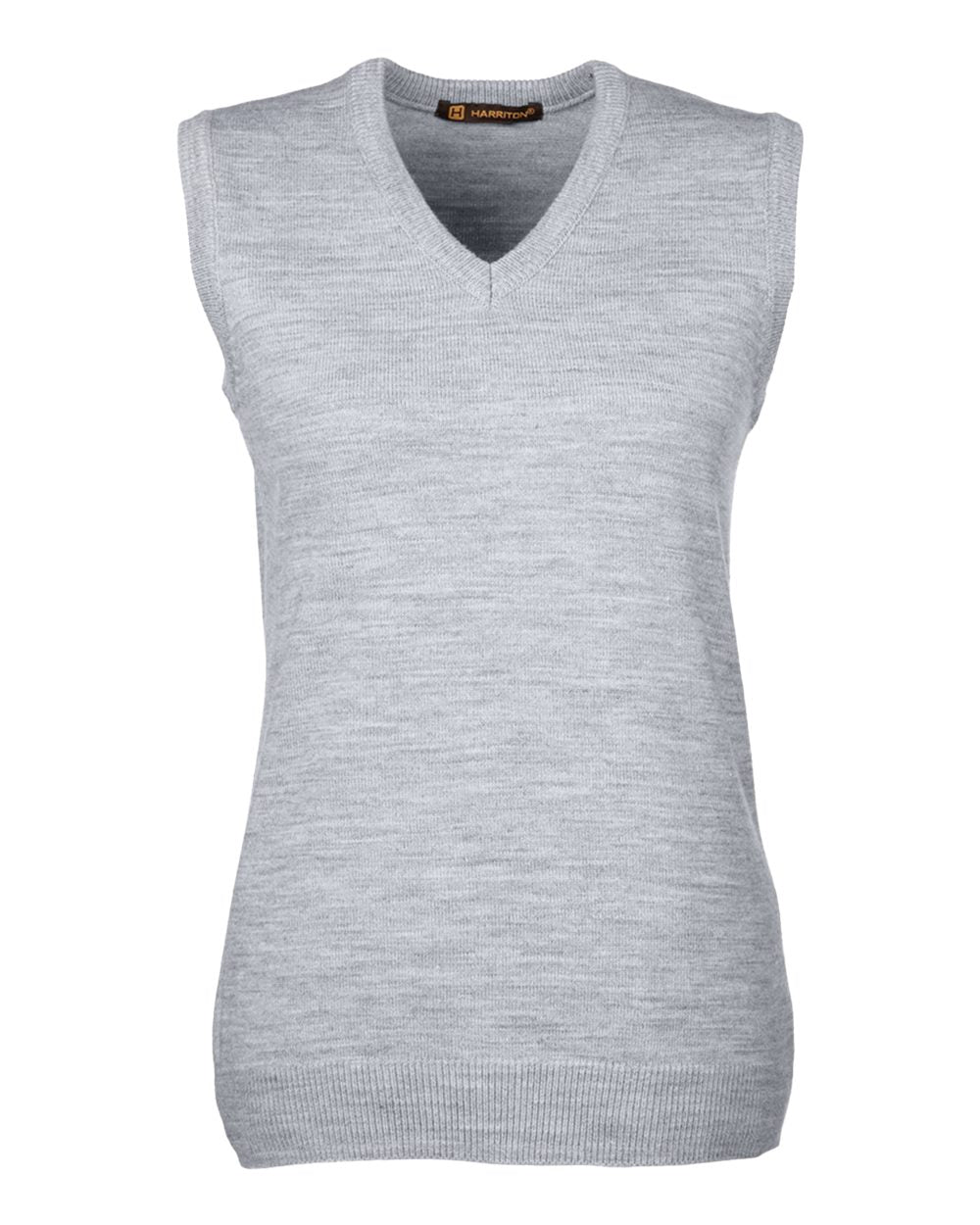 Harriton Ladies' Pilbloc™ V-Neck Sweater Vest - Grey Heather