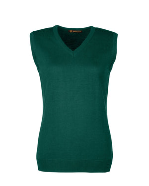 Harriton Ladies' Pilbloc™ V-Neck Sweater Vest - Hunter
