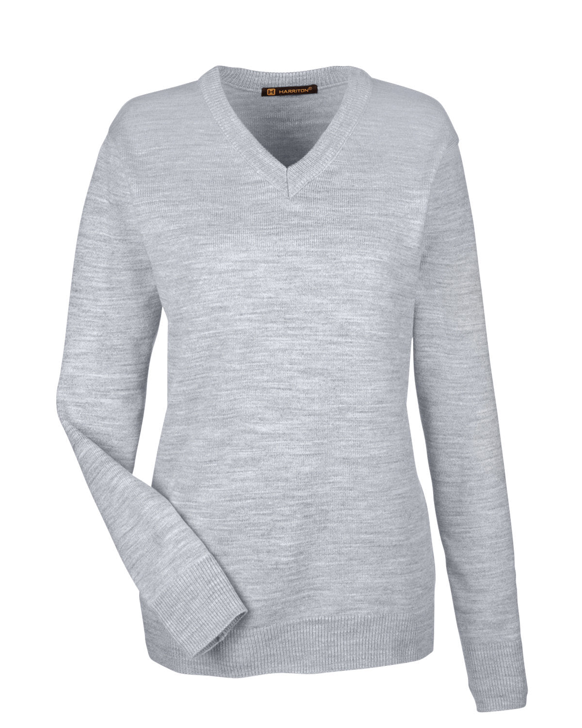 Harriton Ladies' Pilbloc™ V-Neck Sweater - Grey Heather