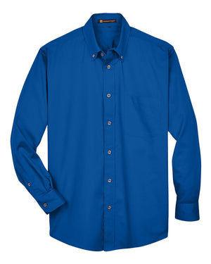 Harriton Men's Easy Blend™ Twill Shirt - French Blue