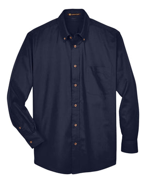 Harriton Men's Easy Blend™ Twill Shirt - Navy