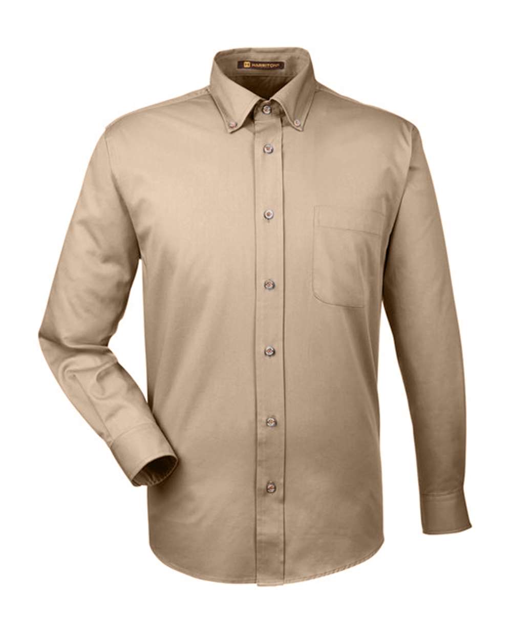 Harriton Men's Easy Blend™ Twill Shirt - Stone