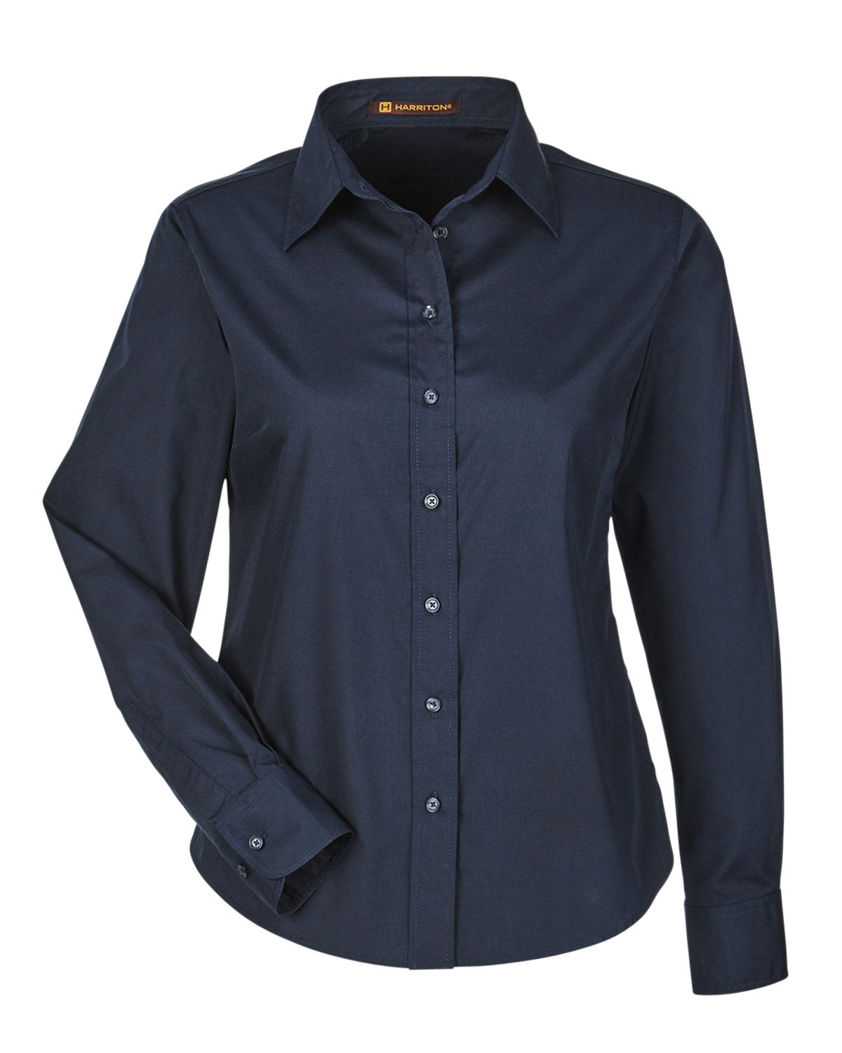 Harriton Ladies' Essential Poplin - Navy