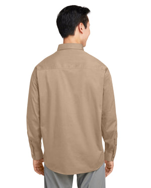Harriton Men's Advantage IL Long-Sleeve Workshirt - Back
