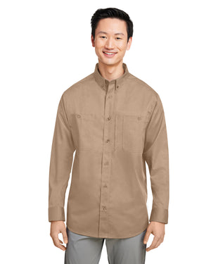 Harriton Men's Advantage IL Long-Sleeve Workshirt - Front