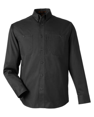 Harriton Men's Advantage IL Long-Sleeve Workshirt - Black