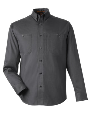Harriton Men's Advantage IL Long-Sleeve Workshirt - Dark Charcoal