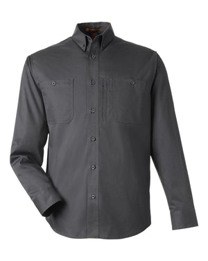 Harriton Men's Advantage IL Long-Sleeve Workshirt - Dark Charcoal